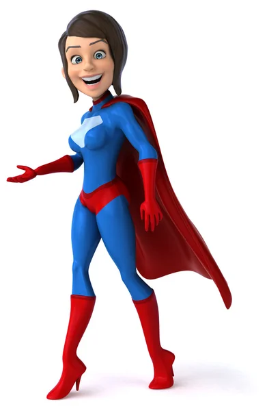 Fun female superhero — Stock Photo, Image