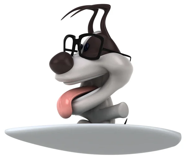Diversão desenho animado cão — Fotografia de Stock