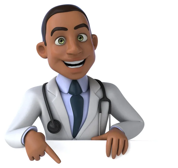 Fun cartooon doctor — Stock Photo, Image