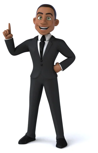 Fun businessman in suit — Stock Photo, Image