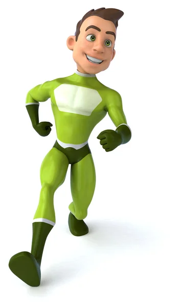 Fun cartoon superhero — Stock Photo, Image