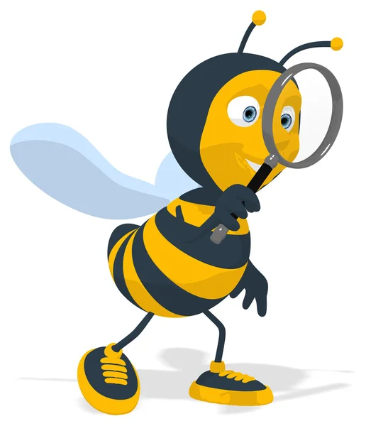Zábavné včela v teniskách — Stock fotografie