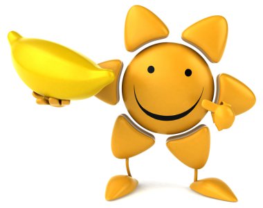 Muz ile eğlenceli güneş