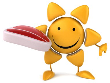 Eğlenceli Sun'ın biftek