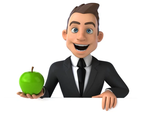 Fun cartoon businessman — Stock Photo, Image