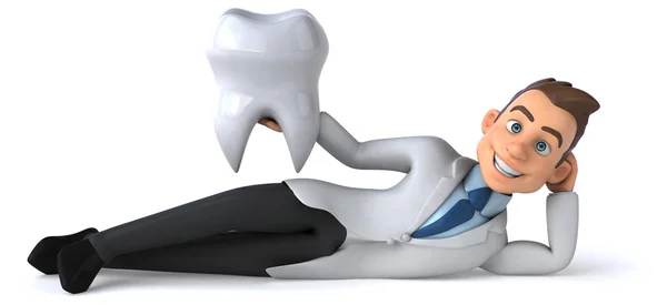 Diversão médico com dente — Fotografia de Stock