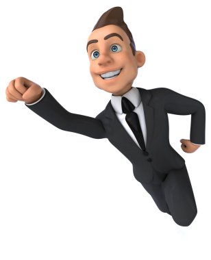 Eğlenceli genç işadamı