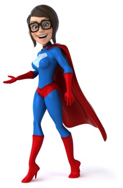 kadın süper kahraman eğlenceli