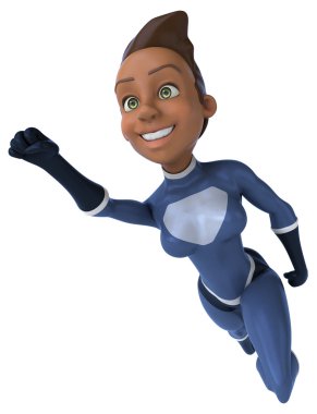 kadın süper kahraman eğlenceli