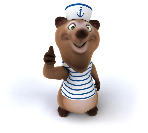 Fun cartoon bear — Stock Photo, Image