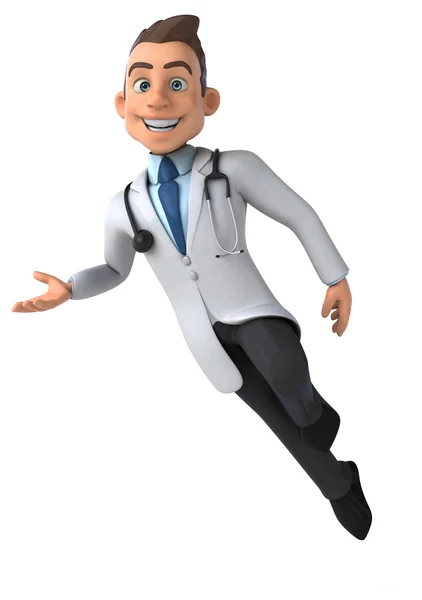 Fun cartoon doctor — Stock Photo, Image