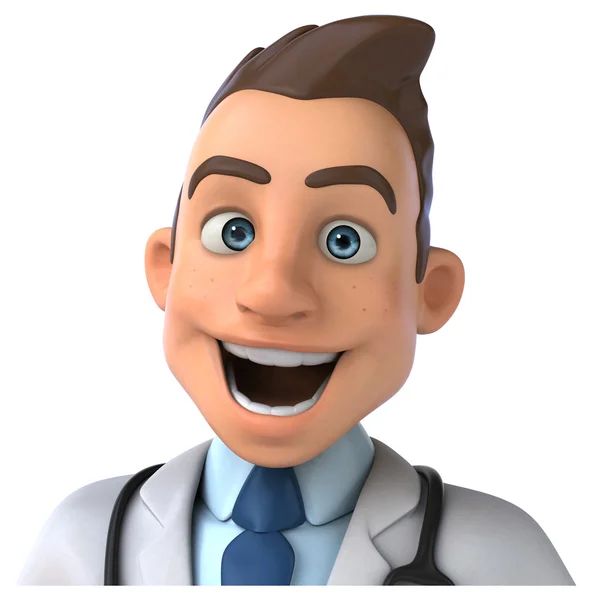 Fun мультфільму лікар — стокове фото
