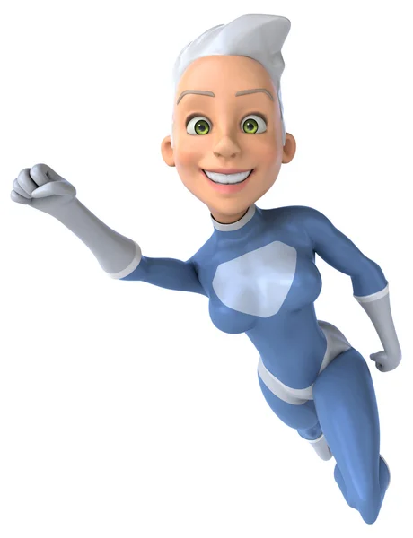 Fun female superhero — Stock Photo, Image