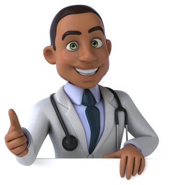 Eğlenceli cartooon doktor