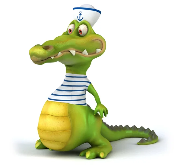 Marynarz zabawa krokodyl — Zdjęcie stockowe
