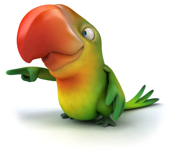 Fun parrot bird — Stock Photo, Image