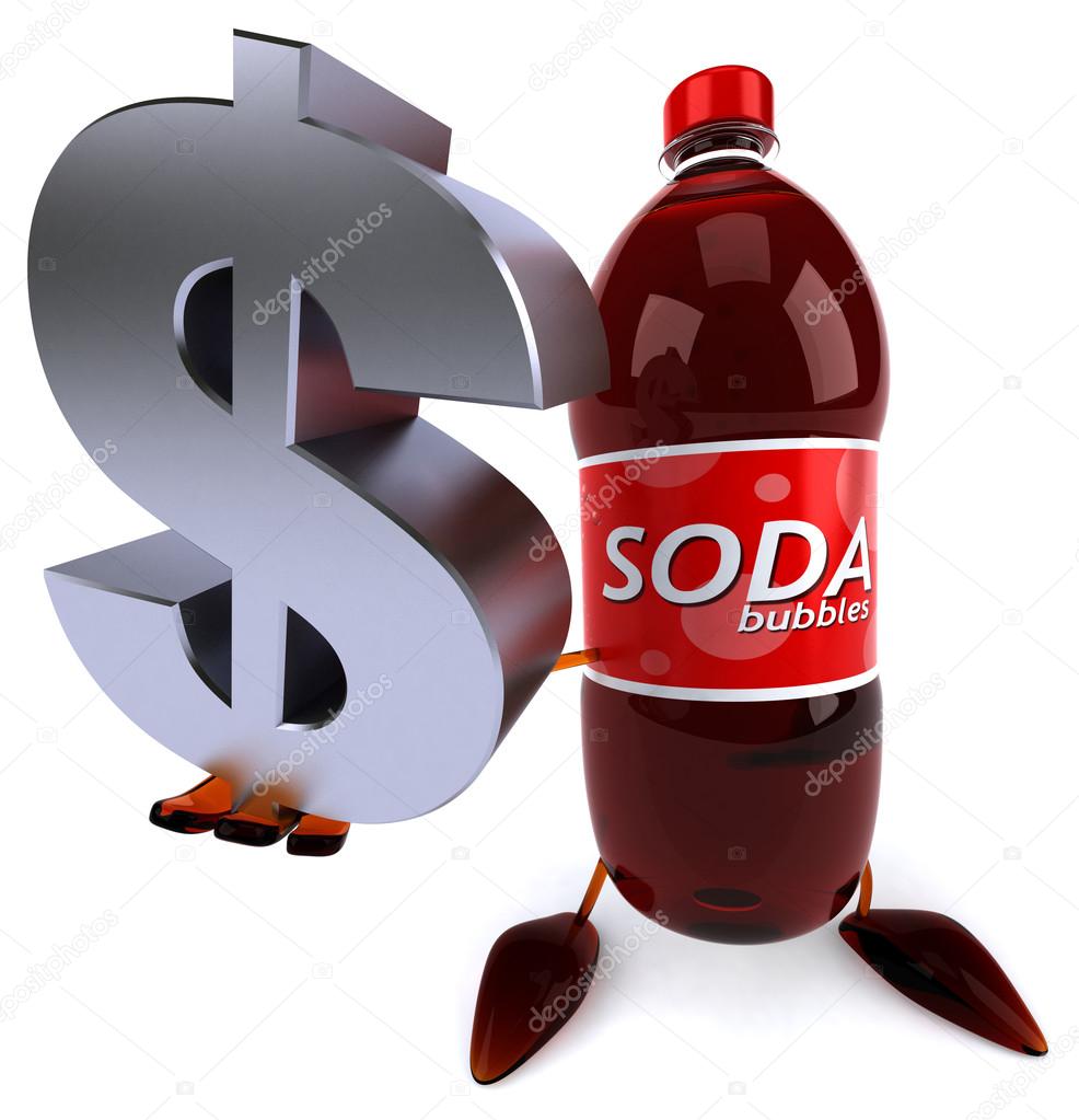 Soda bottle with dollar sign — Stock Photo © julos 61407721