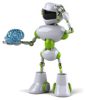 Eğlenceli çizgi film robot