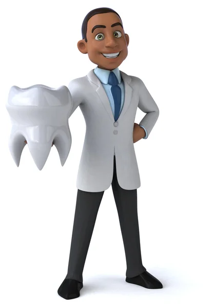 Divertente medico con dente — Foto Stock