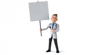 Eğlenceli cartooon doktor