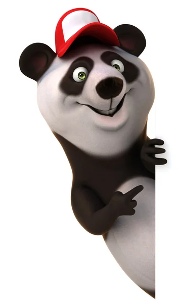 Szczęśliwy panda 3d — Zdjęcie stockowe