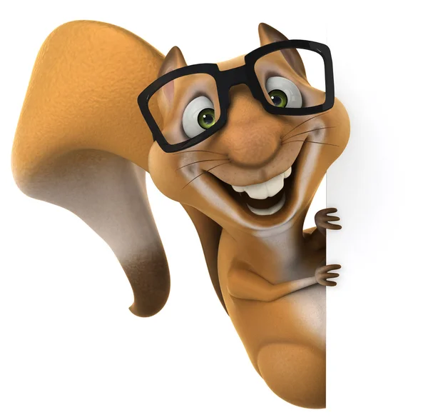 Wiewiórka zabawa w okularach — Zdjęcie stockowe