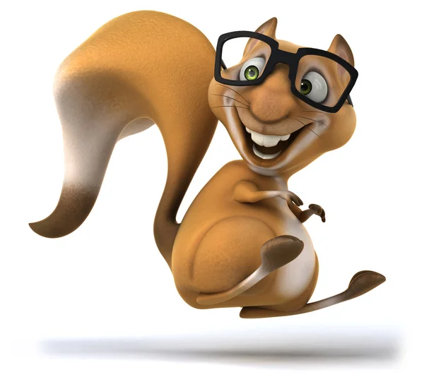 Fun squirrel in glasses — Stock Photo, Image