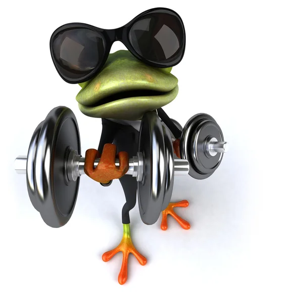 Strong frog 3D — Stock Photo, Image