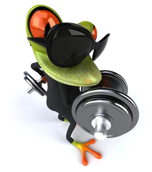 Strong frog 3D — Stock Photo, Image