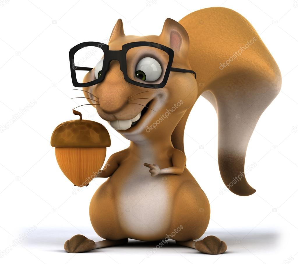Fun squirrel in glasses Stock Photo julos 61870671