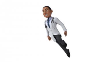 Eğlenceli cartooon doktor