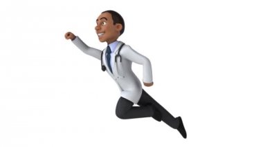 Eğlenceli cartooon doktor