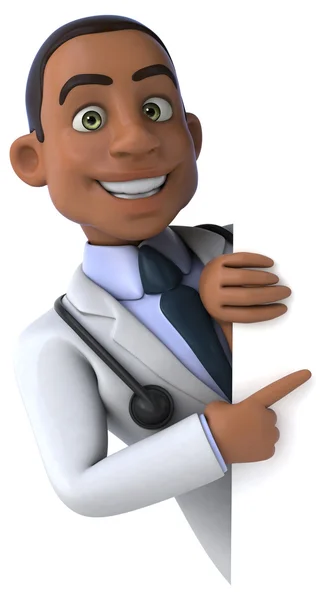 Fun cartoon doctor — Stock Photo, Image