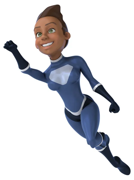 Fun female superhero — Stock Photo, Image