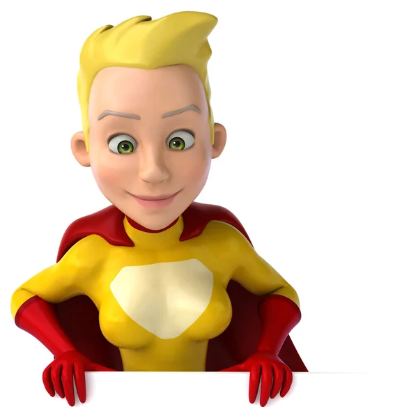 Fun female superhero — Stock Photo, Image