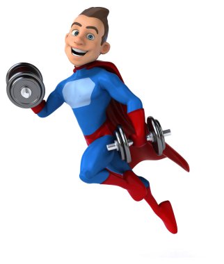 süper kahraman ağırlıkları ile eğlenceli