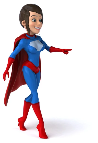 Fun female superhero — Stock Photo, Image