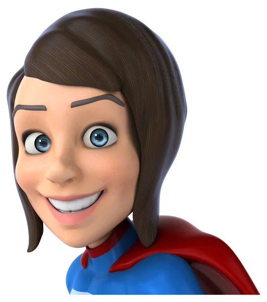 Fun female superhero — Stock Photo, Image