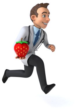 Çilek ile eğlenceli doktor