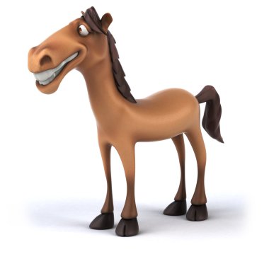 Çizgi film eğlenceli at