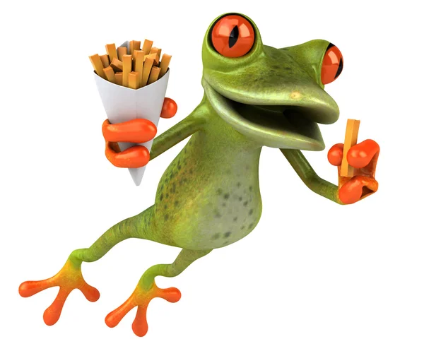 Frog 3d animat — Fotografie, imagine de stoc