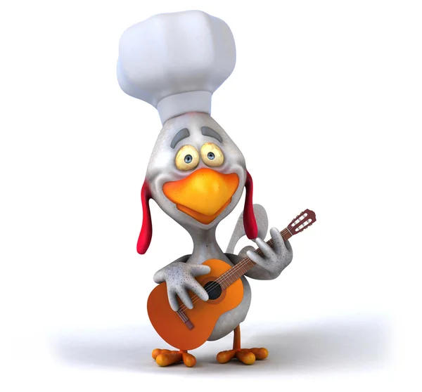 Divertente cartone animato pollo — Foto Stock