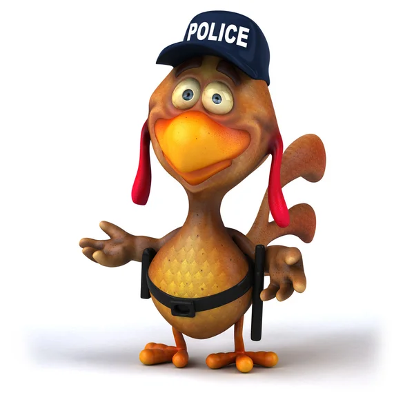 Αστυνομία διασκέδαση κοτόπουλο — Φωτογραφία Αρχείου