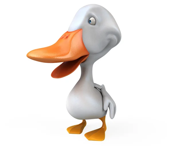 Fun cartoon duck — Stock Photo, Image