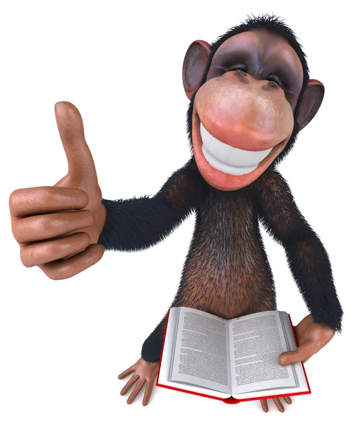 Fun cartoon monkey — Stock Photo, Image