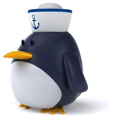 Şapka ile eğlenceli penguen