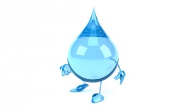 Su damlası yürüyüş