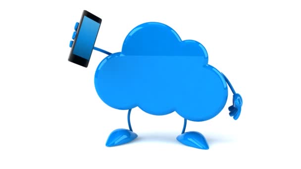 Cloud amusant avec téléphone — Video