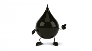 Dans siyah yağ damla