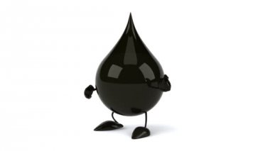 Dans siyah yağ damla